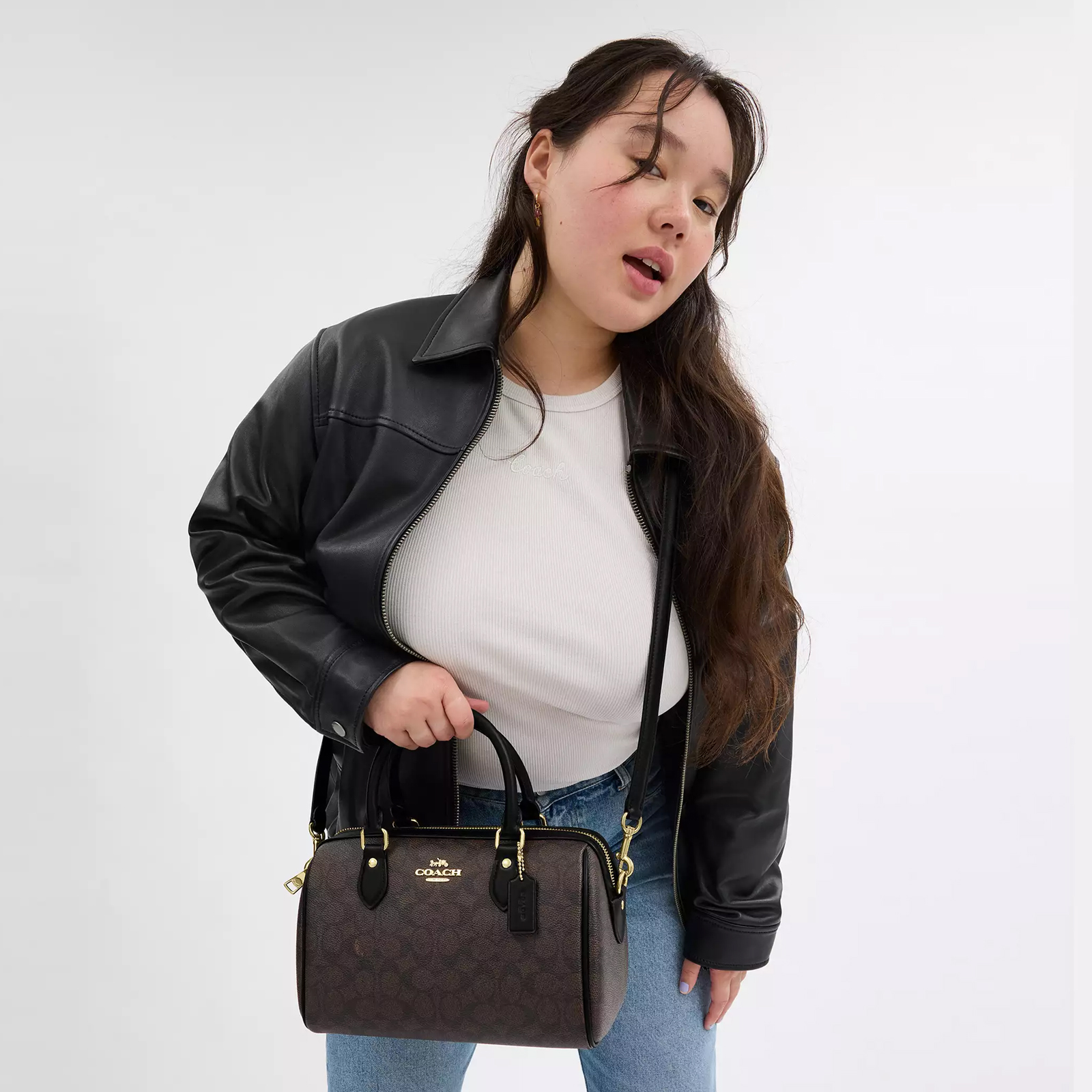 Rowan Satchel Bag In Signature Canvas