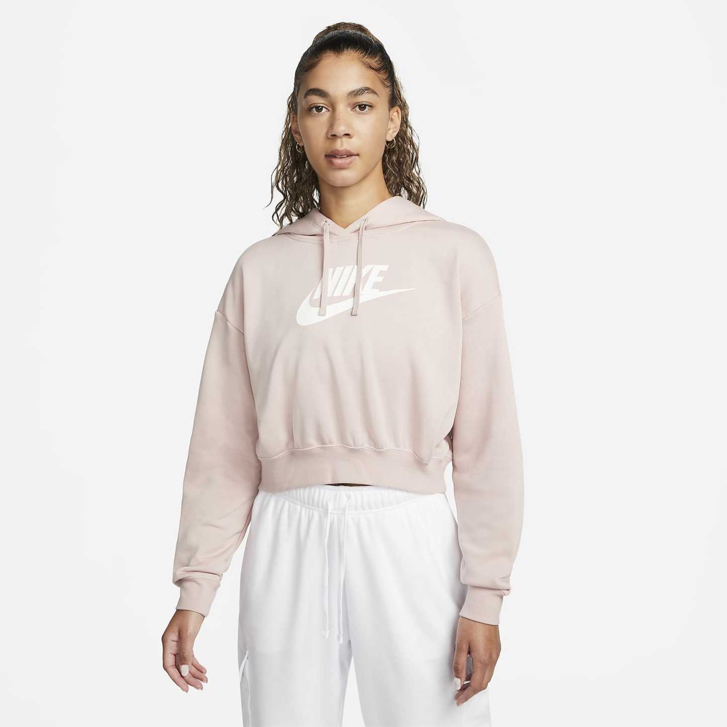 Sportswear Club Fleece - Women's Oversized Crop Graphic Hoodie