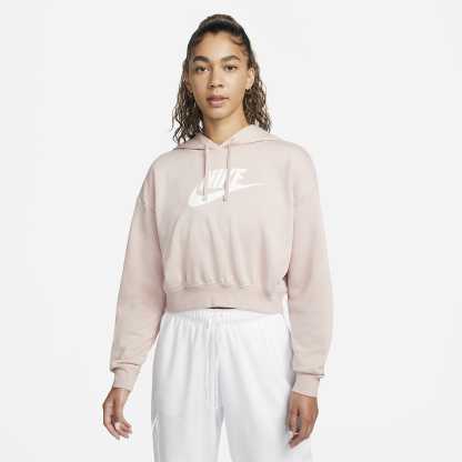 Sportswear Club Fleece - Women's Oversized Crop Graphic Hoodie