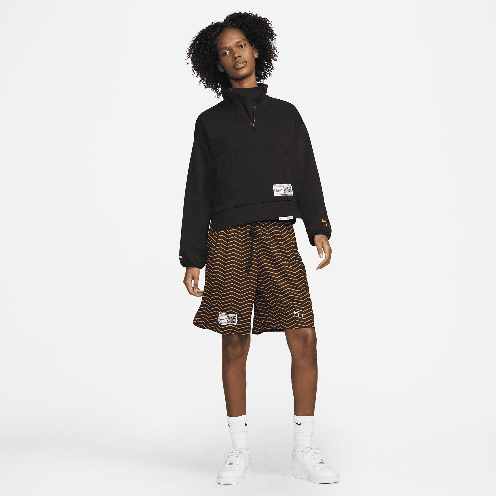 Women's 1/4 Zip Basketball Sweatshirt