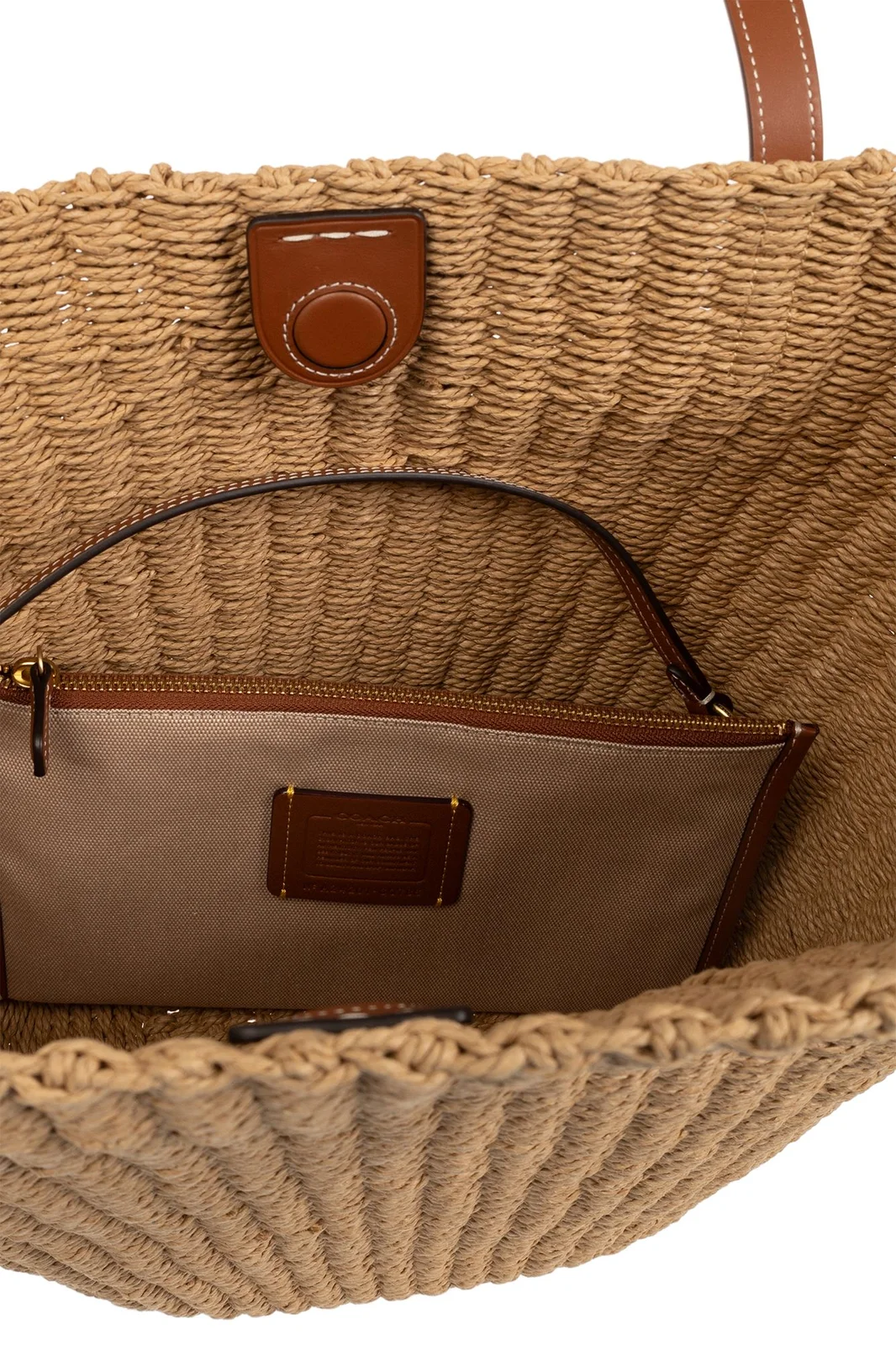 Coathtch Interwoven Top Handle Bag