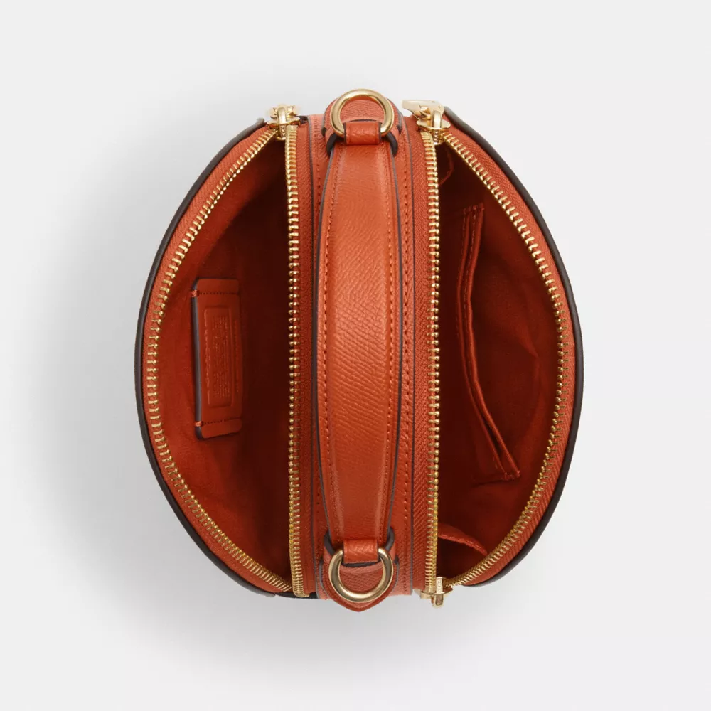 Canteen Crossbody Bag With Halloween Pumpkin Print