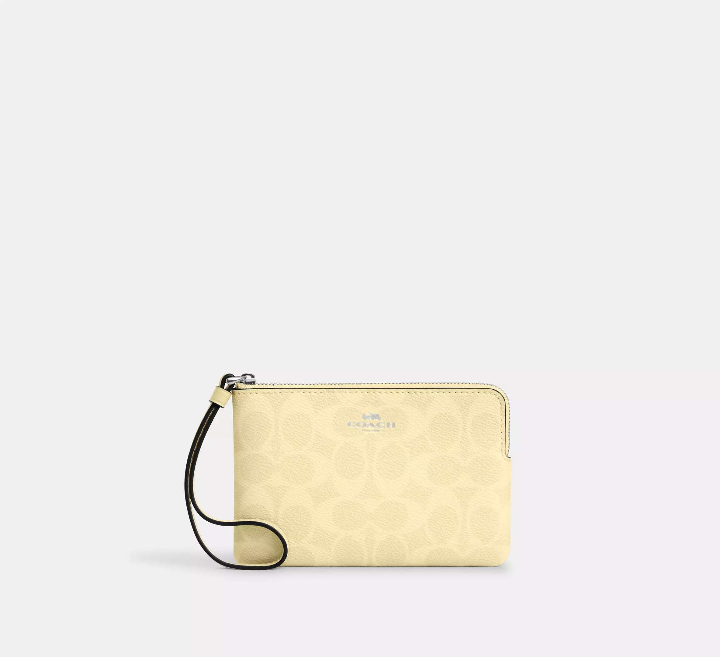 Corner Zip Wristlet In Signature Canvas