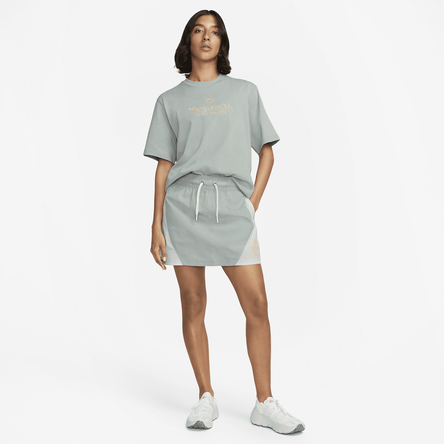 Women's High-Waisted Woven Mini Skirt