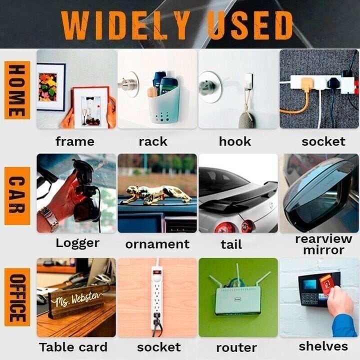 Glue Residue-Free Multifunctional Cut-Free Portable Double Sided Adhesive Tape(60 PCS)🎁