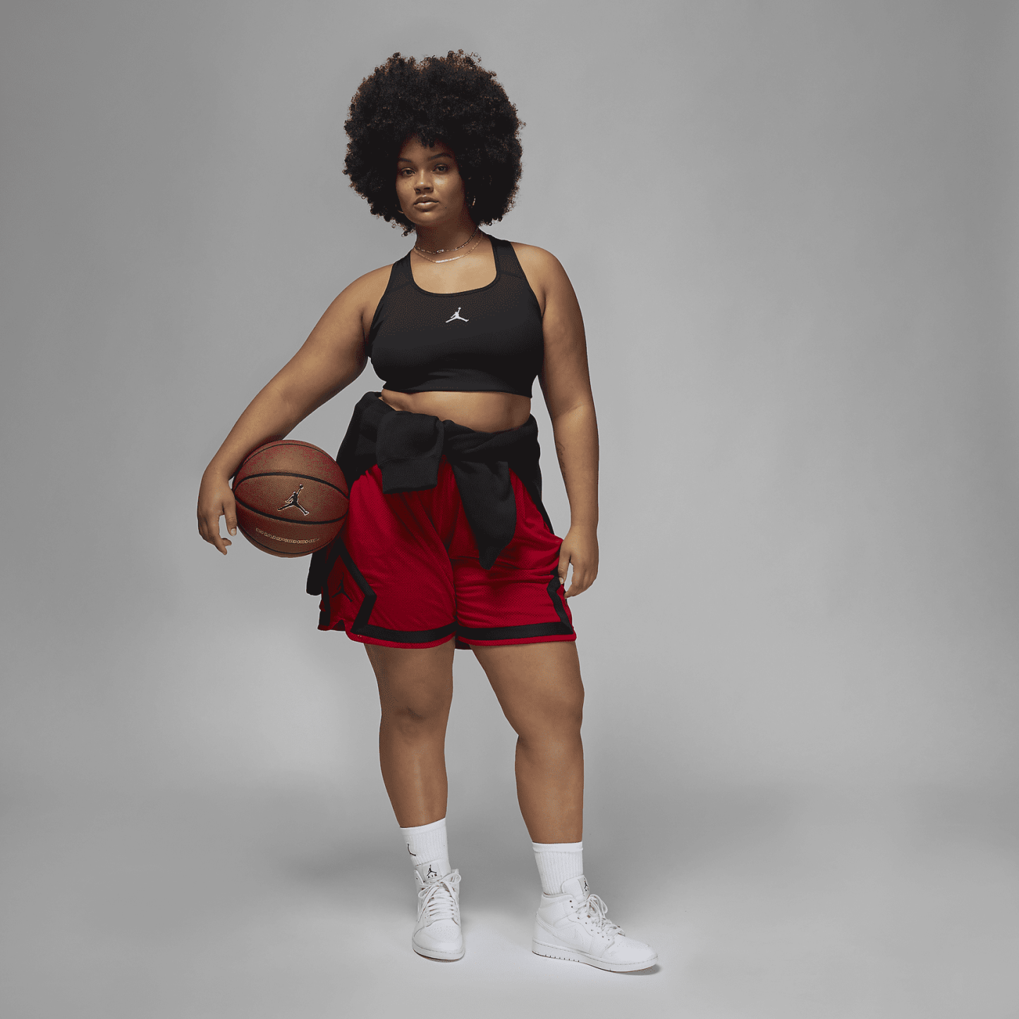 Jumpman - Women's Medium-Support 1-Piece Pad Sports Bra (Plus Size)