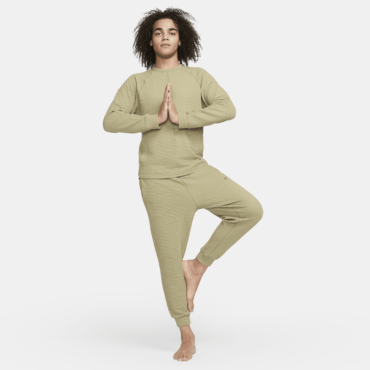 Yoga Texture - Men's Dri-FIT Long-Sleeve Yoga Top