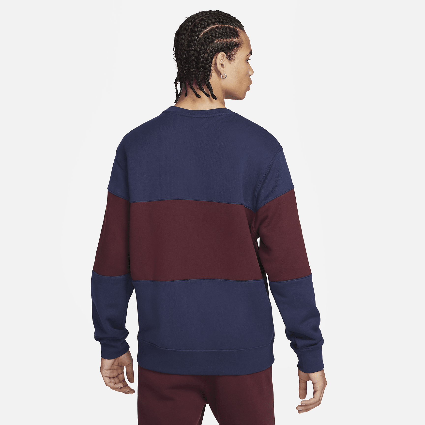 Club - Men's French Terry Color-Blocked Crew
