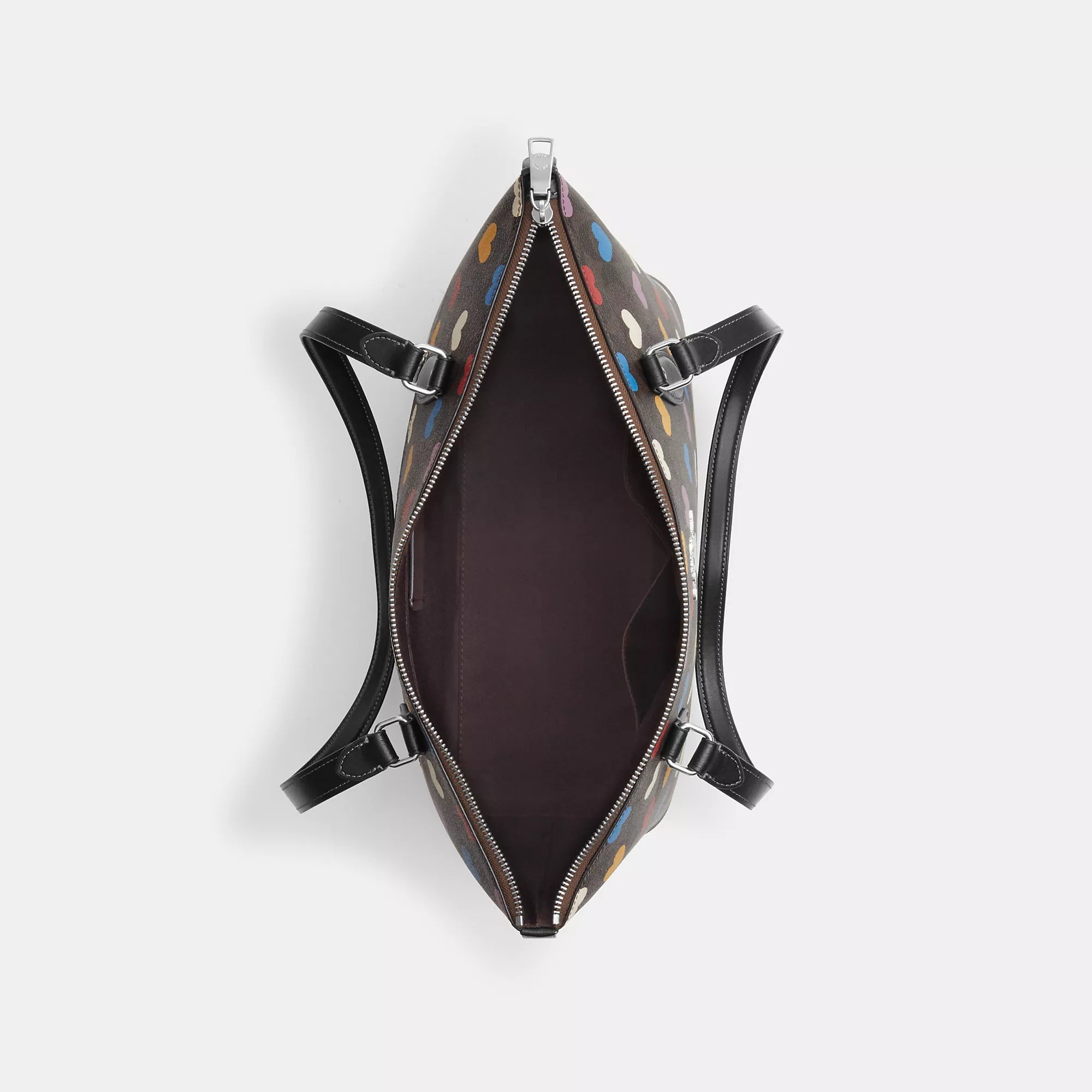 Coathtch  Gallery Tote In Signature Canvas With Heart Print