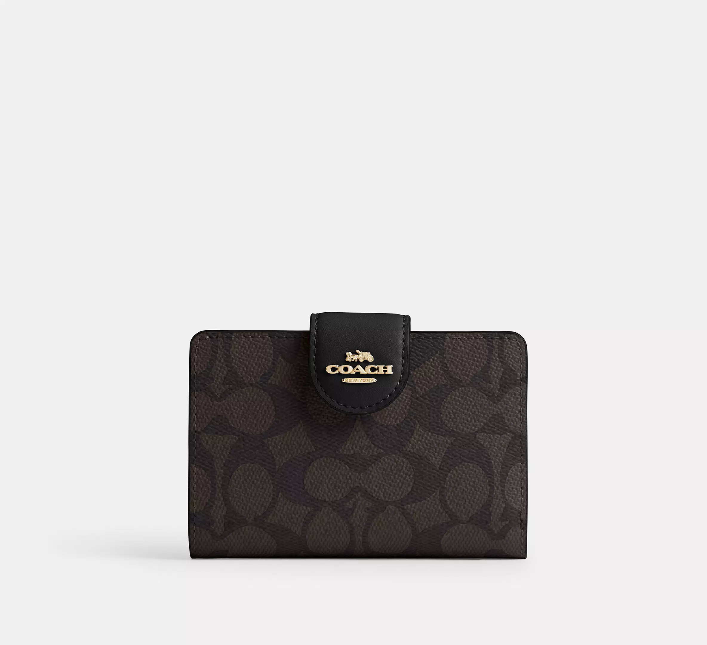 Medium Corner Zip Wallet In Signature Canvas