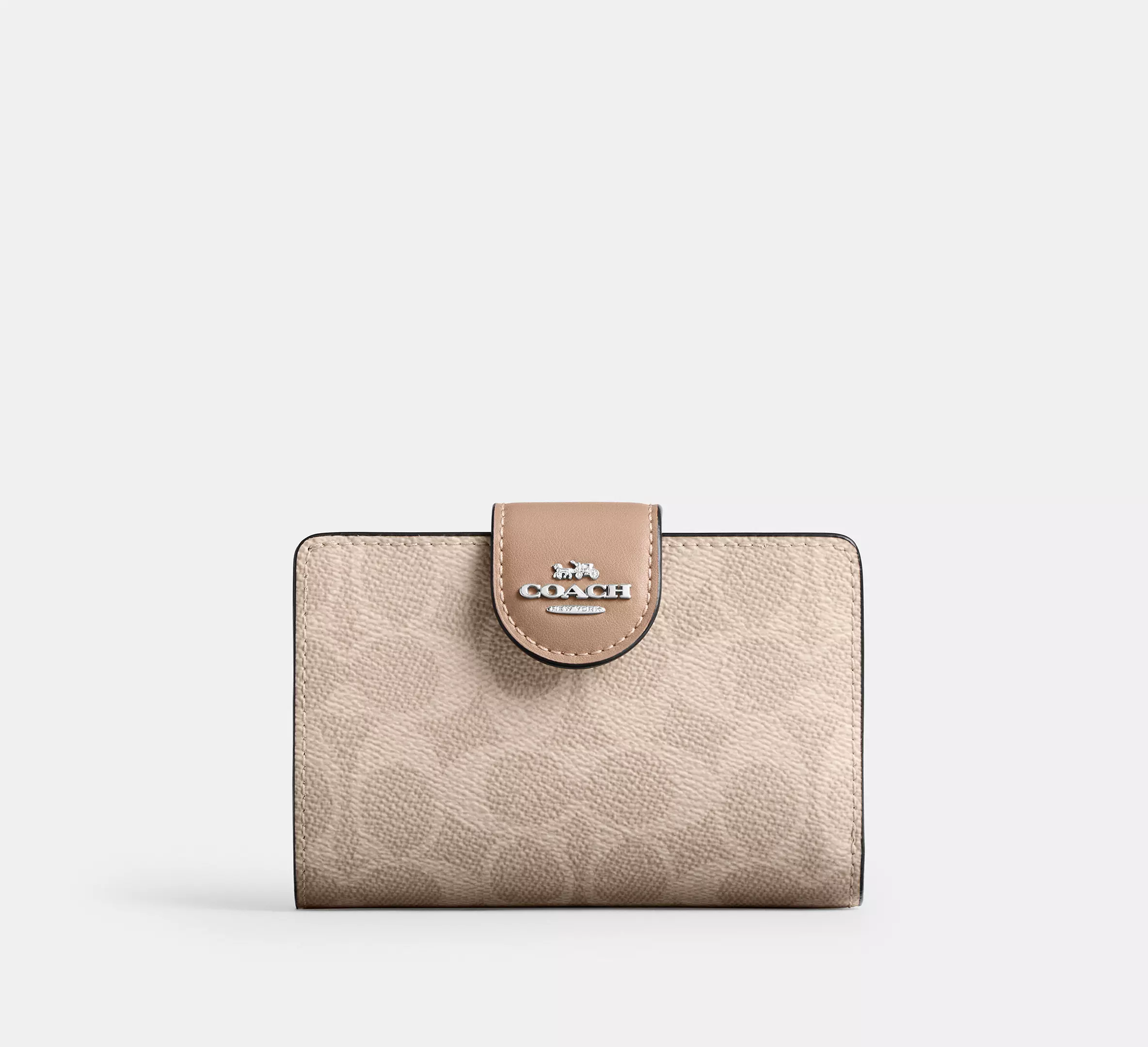 Medium Corner Zip Wallet In Signature Canvas