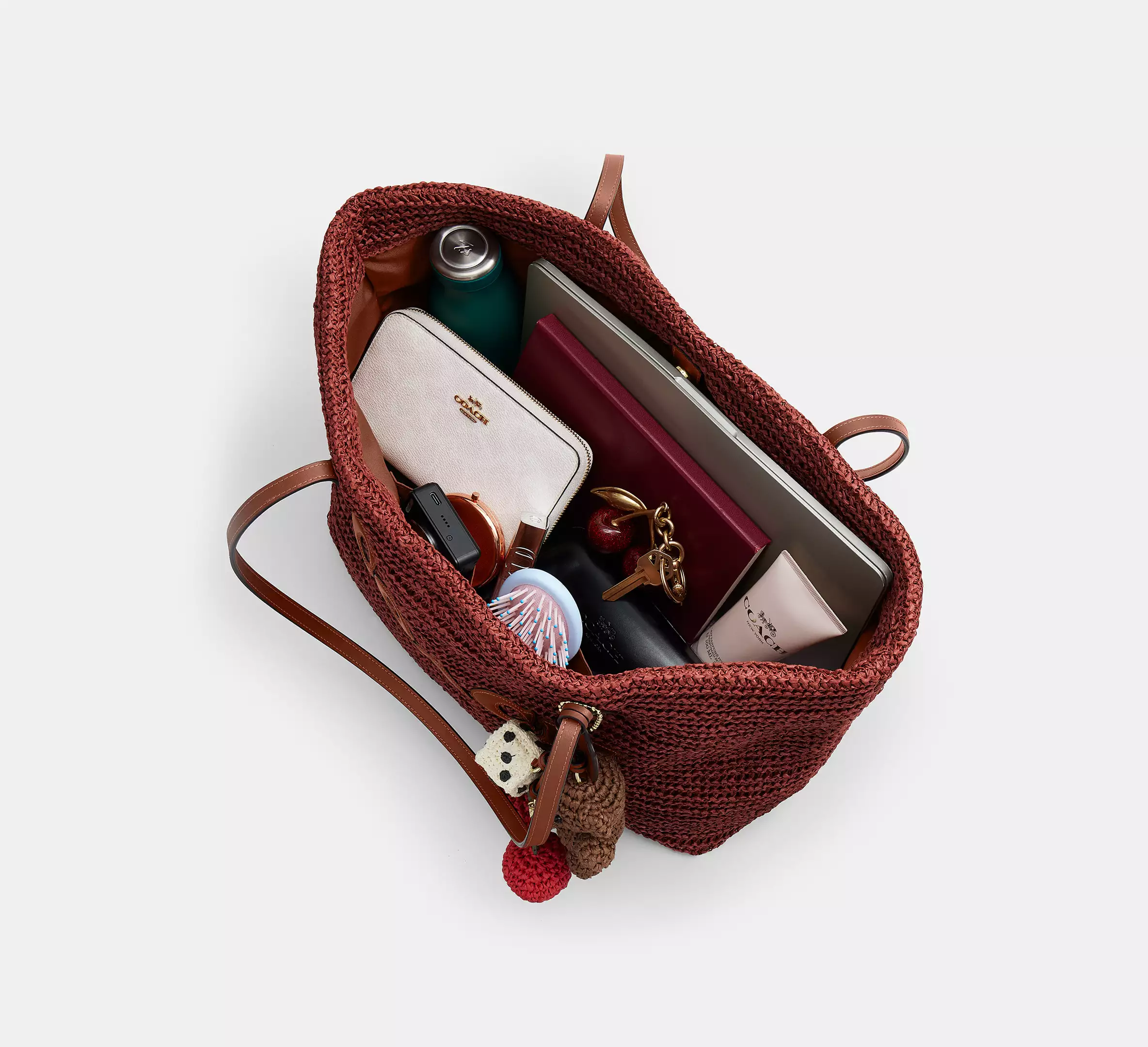 Large City Tote Bag With Charms