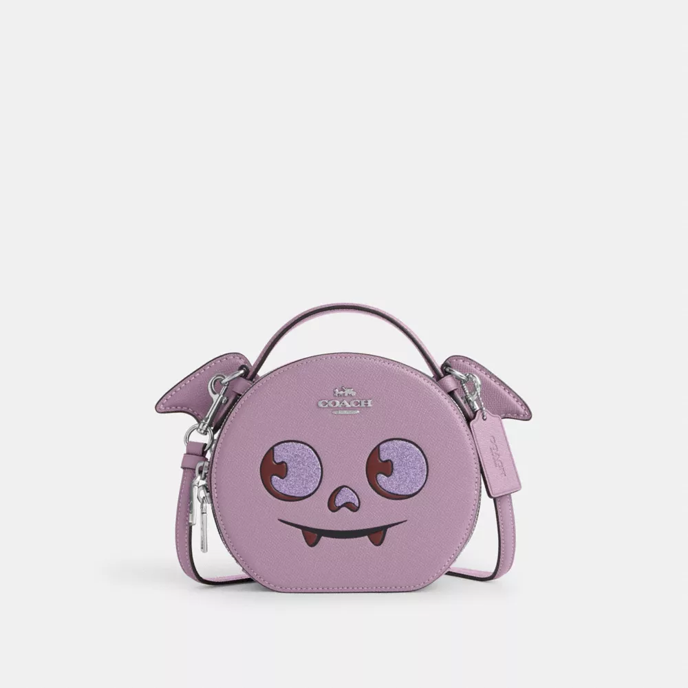 Canteen Crossbody Bag With Halloween Bat - Jasmine