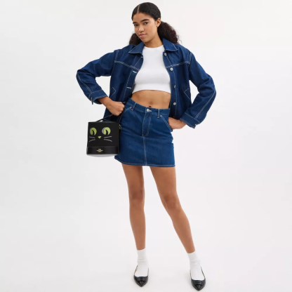 Trick Or Treat Bucket With Halloween Cat