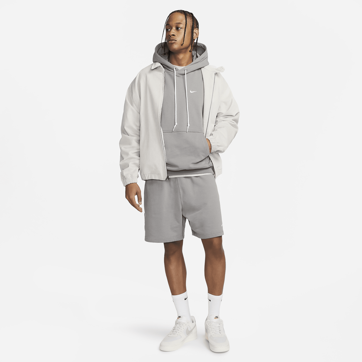 Solo Swoosh - Men's French Terry Pullover Hoodie