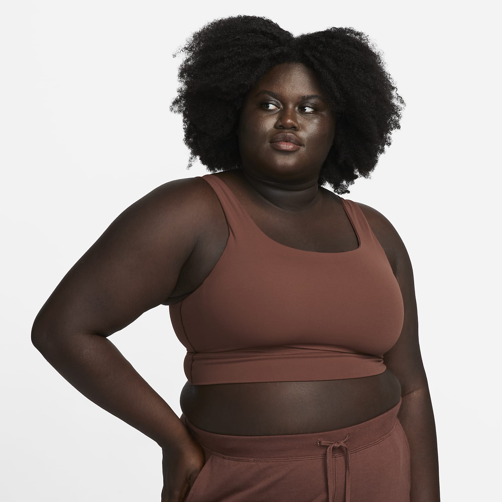 Dri-FIT Alate Ellipse - Women's Medium-Support Padded Longline Sports Bra (Plus Size)