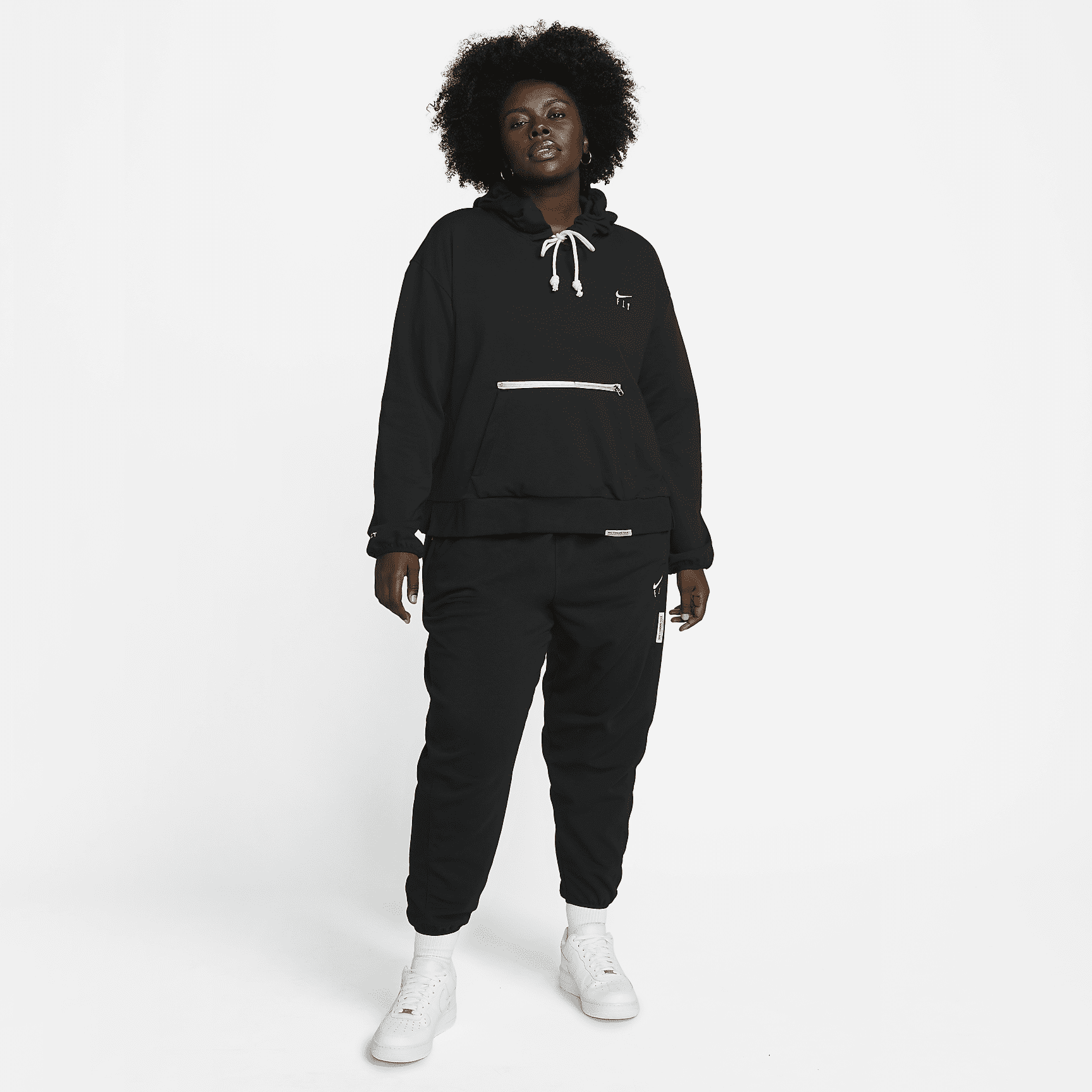 Women's Pullover Basketball Hoodie (Plus Size)