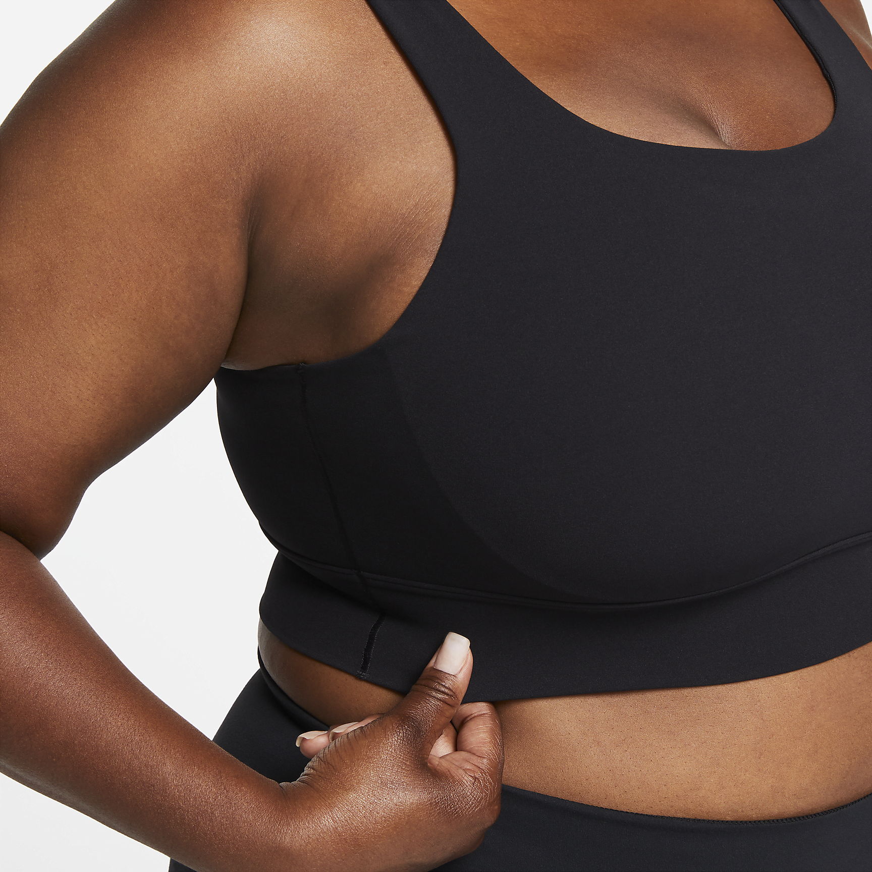 Dri-FIT Alate Ellipse - Women's Medium-Support Padded Longline Sports Bra (Plus Size)