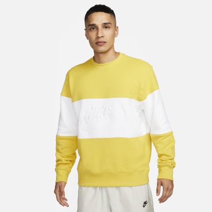Club - Men's French Terry Color-Blocked Crew