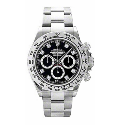 Daytona Black Dial with Diamonds 40mm