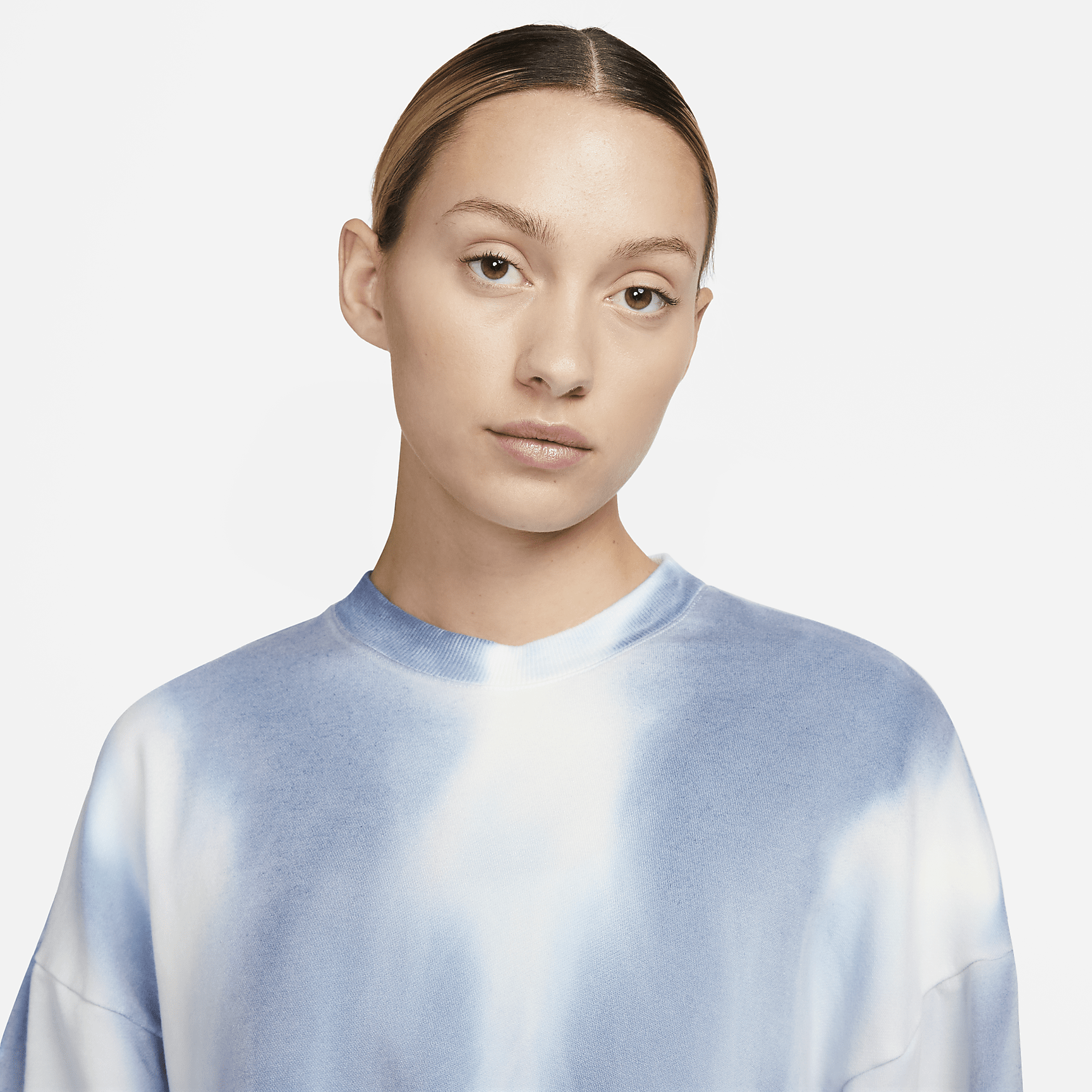 Yoga Luxe - Women's Cropped Crew-Neck Fleece Sweatshirt