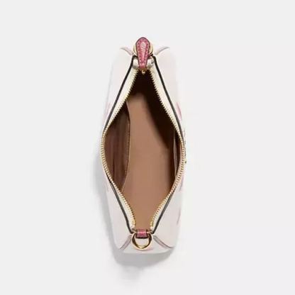 Shoulder Bag With Stripe Heart Print