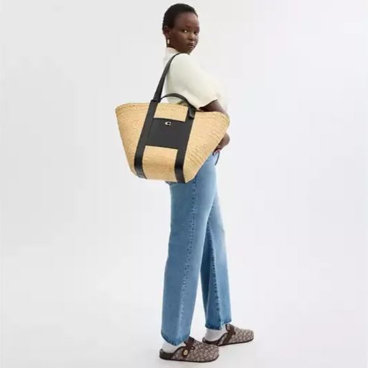 Coathtch Straw Tote