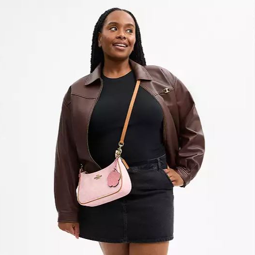 Teri Shoulder Bag In Signature Canvas With Charms