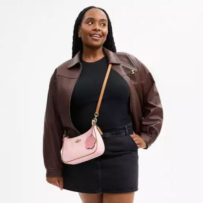 Teri Shoulder Bag In Signature Canvas With Charms