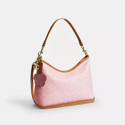 Laurel Shoulder Bag In Signature Canvas With Charms