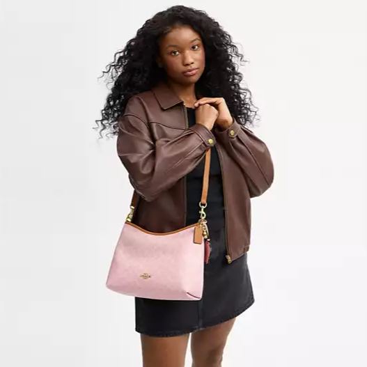 Laurel Shoulder Bag In Signature Canvas With Charms