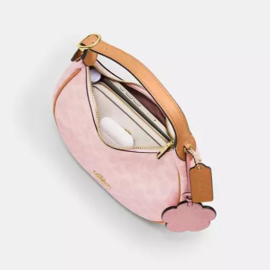 Emily Shoulder Bag In Signature Canvas With Charms