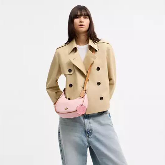 Emily Shoulder Bag In Signature Canvas With Charms