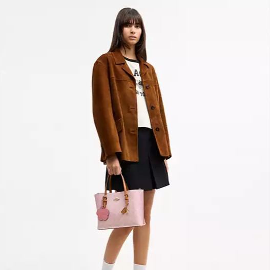 Mollie Tote Bag 25 In Signature Canvas With Charms