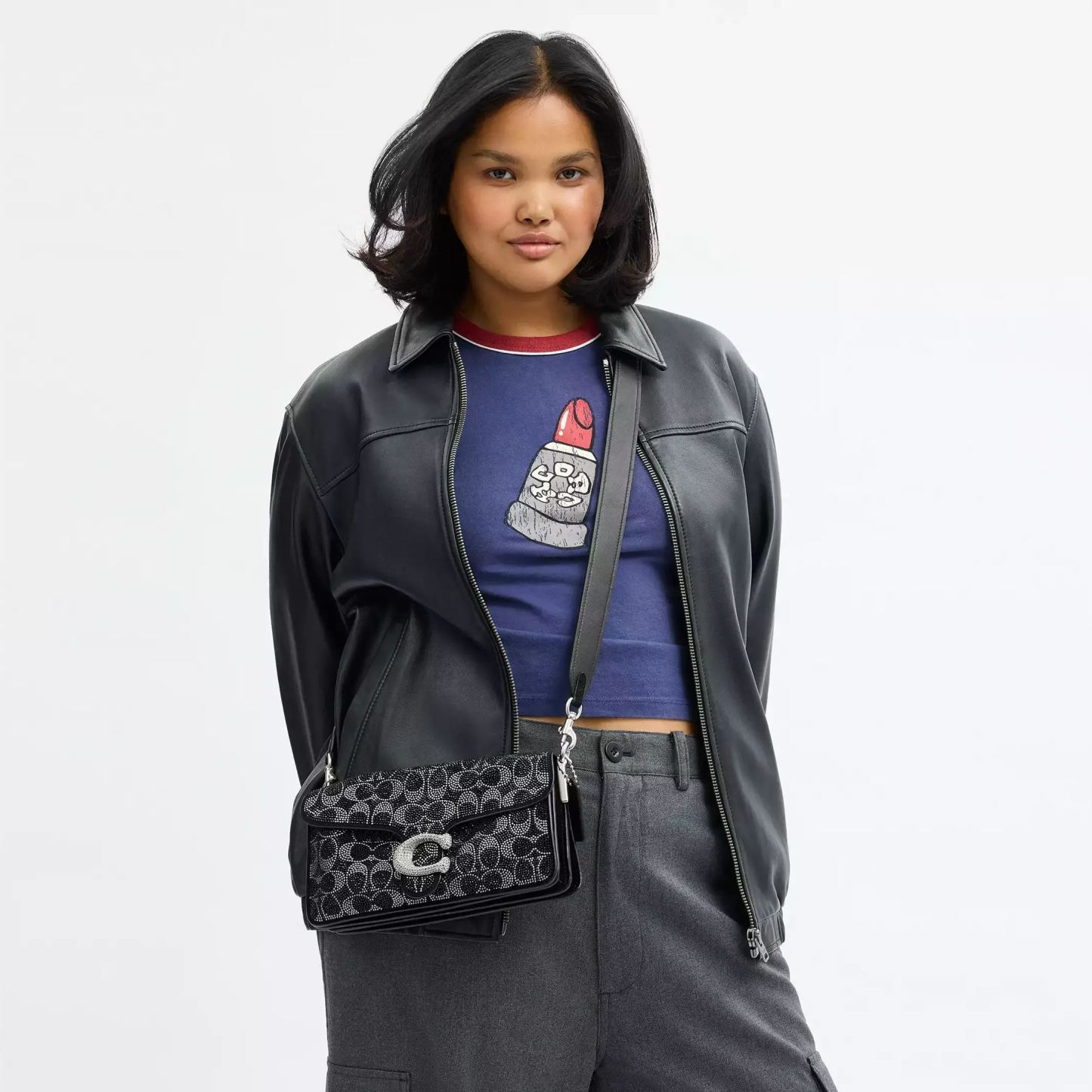 Tabby Shoulder Bag 26 With Signature Beading