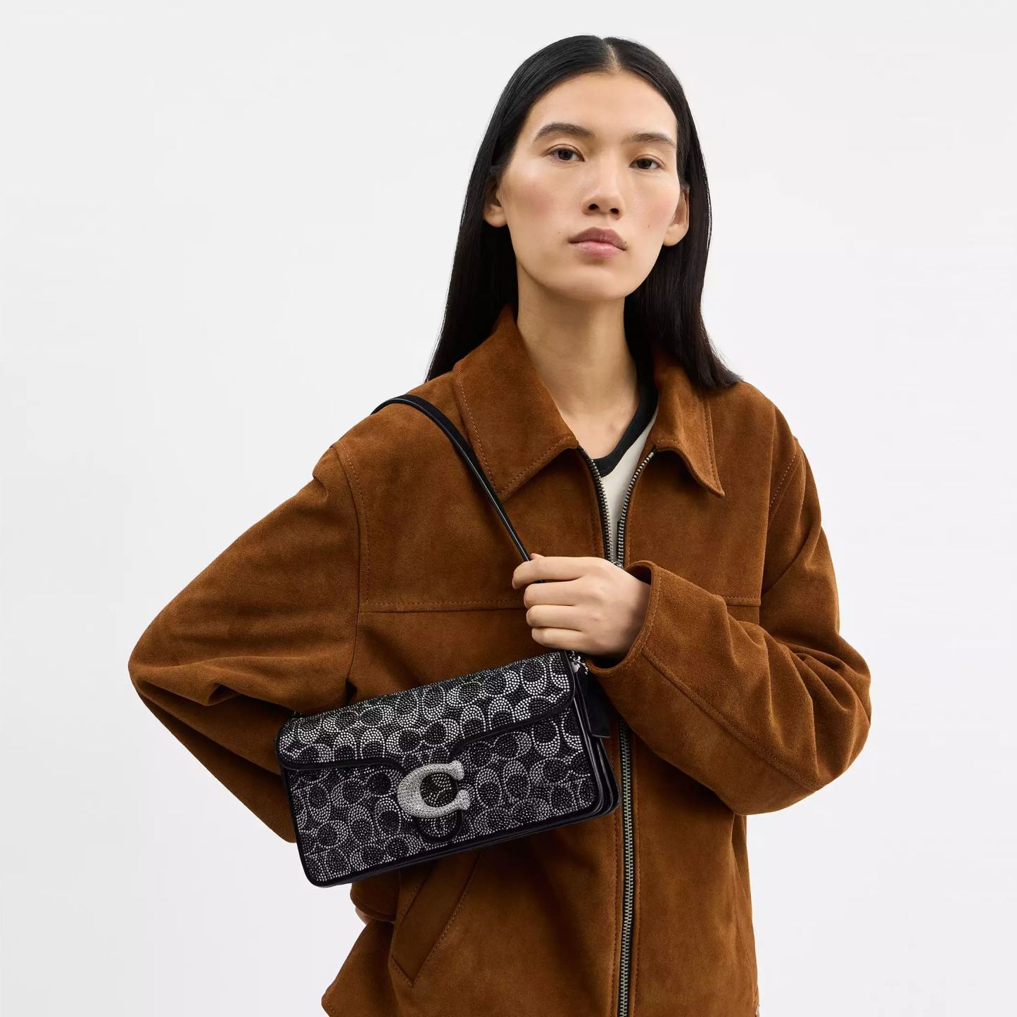 Tabby Shoulder Bag 26 With Signature Beading