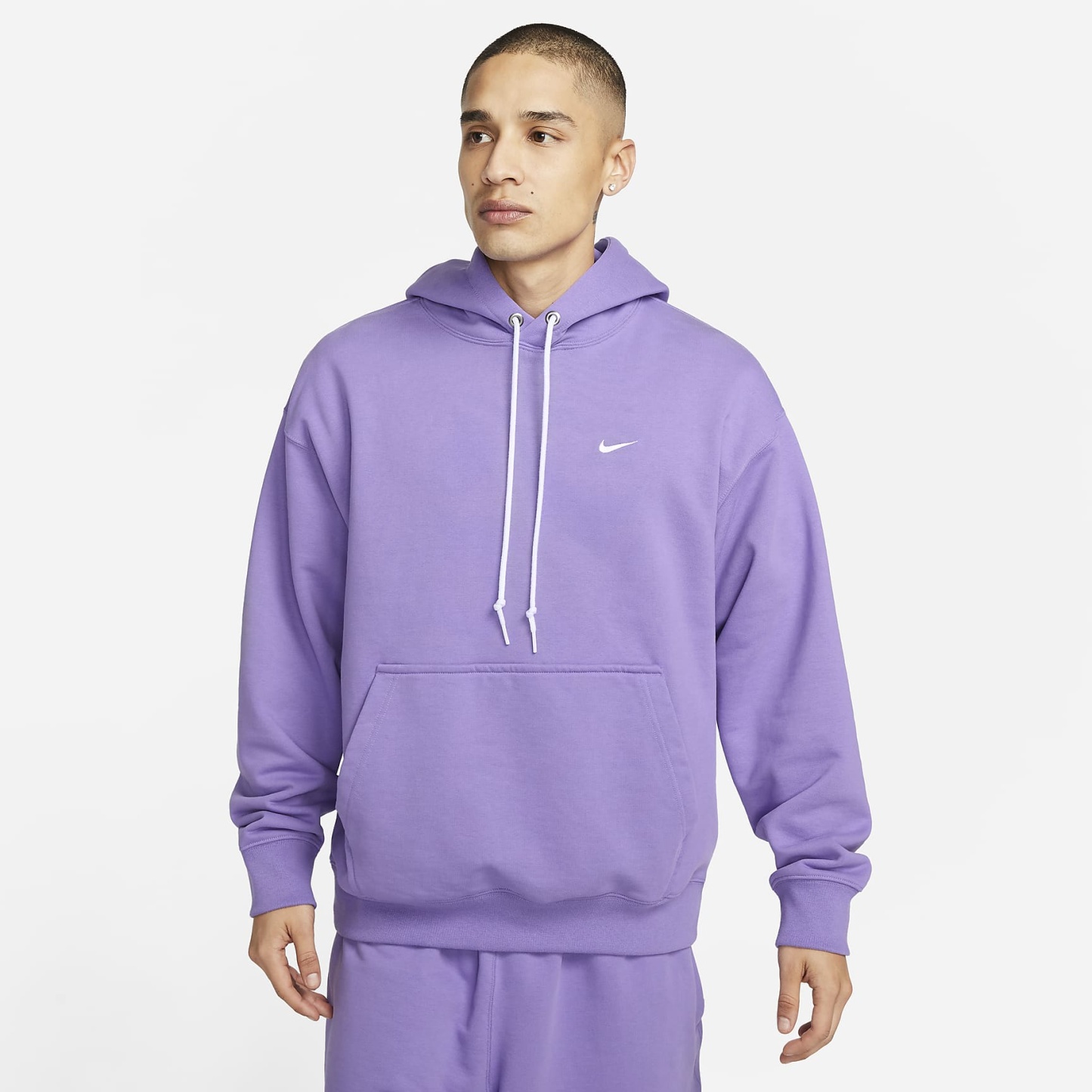 Solo Swoosh - Men's French Terry Pullover Hoodie