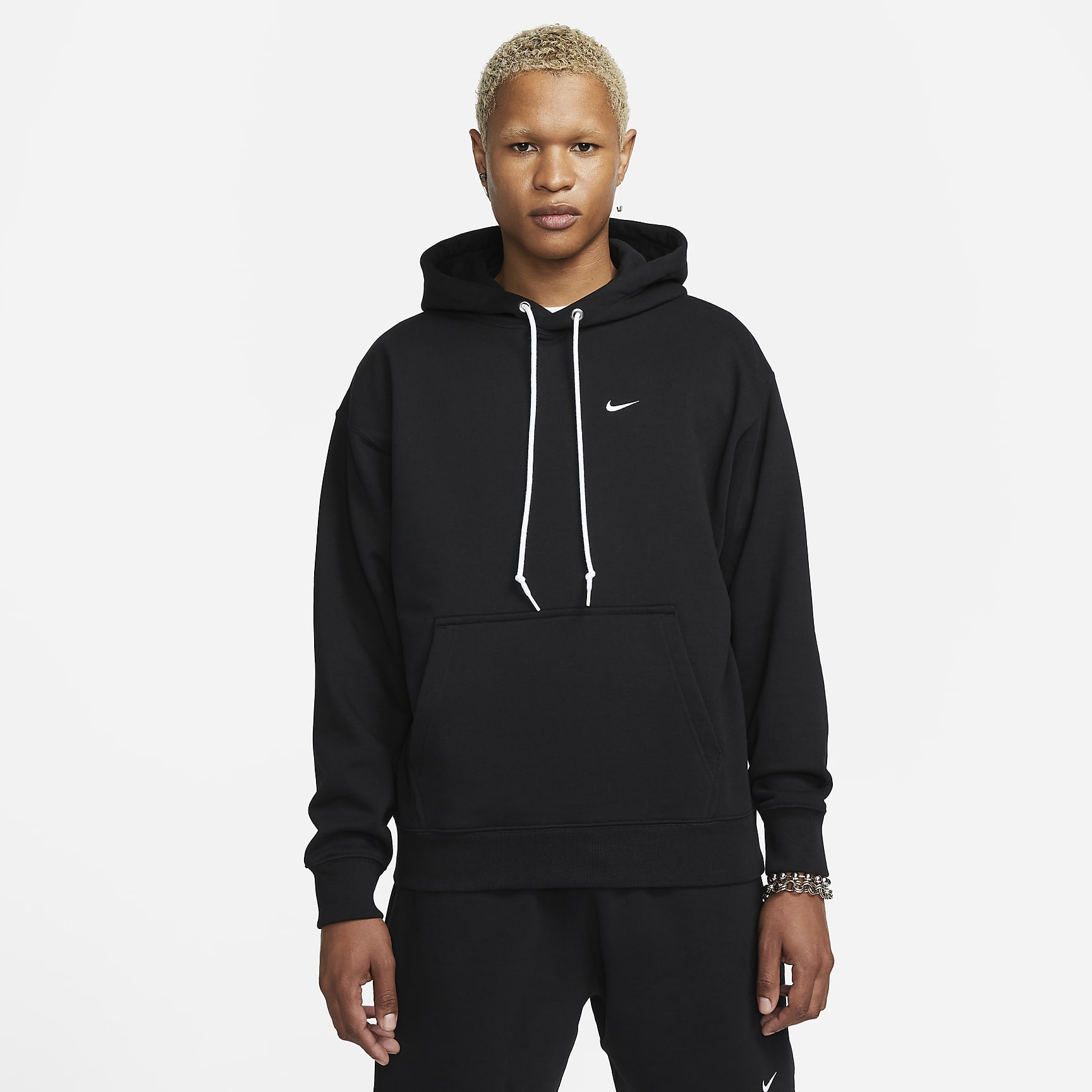 Solo Swoosh - Men's French Terry Pullover Hoodie