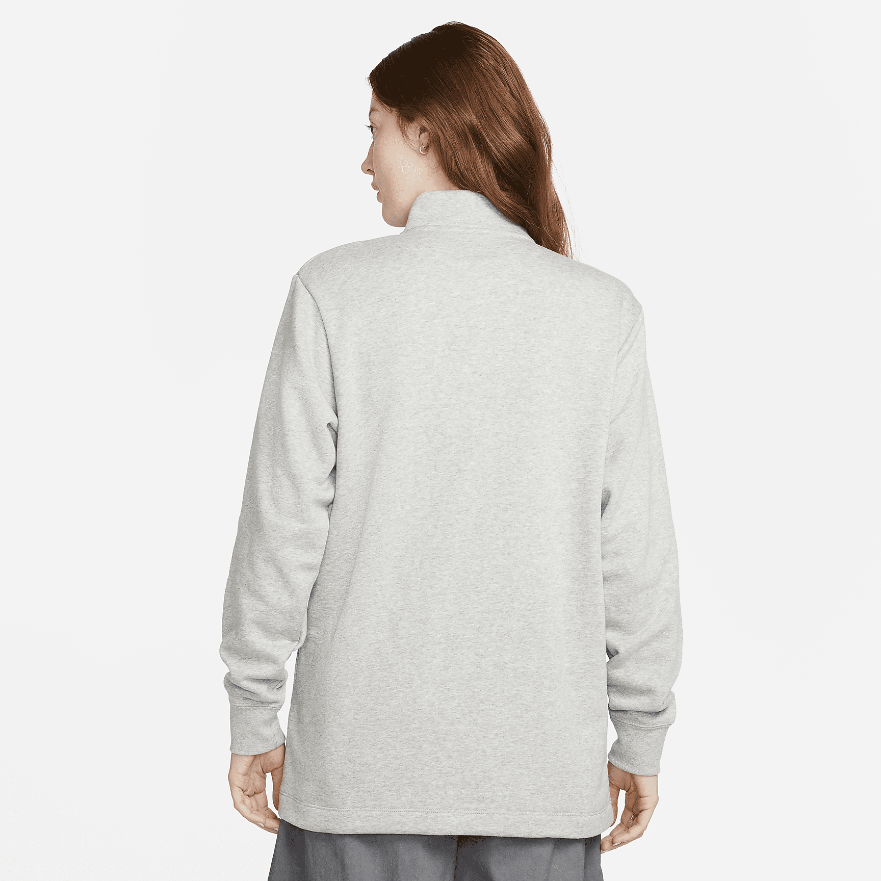 Women's Mock-Neck Pullover Sweatshirt