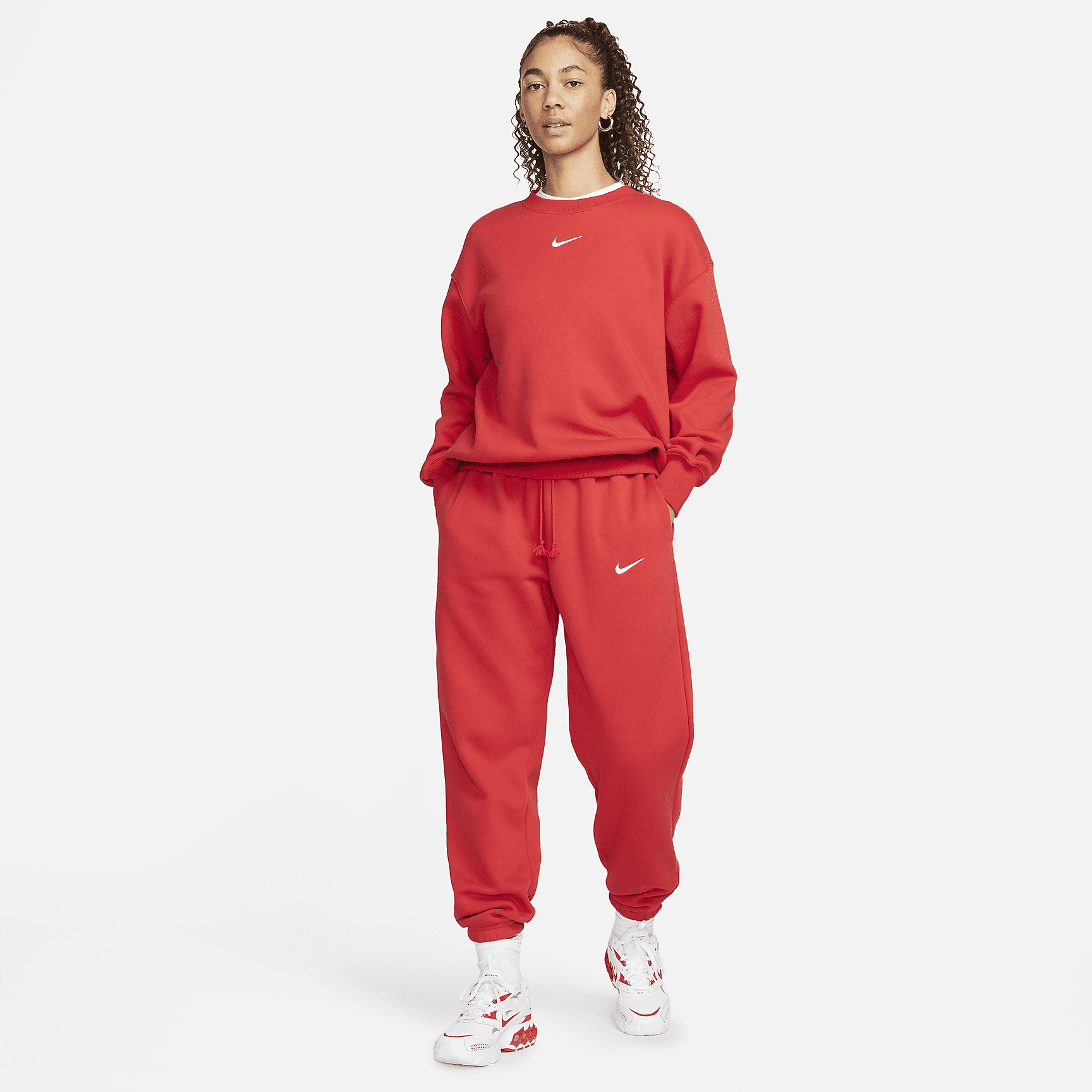 Sportswear Fleece - Women's Oversized Crew-Neck Sweatshirt