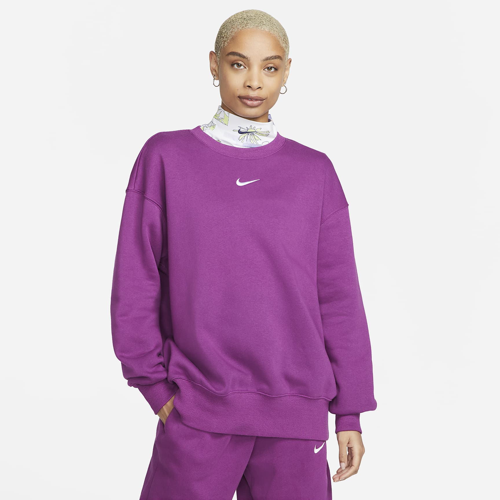 Sportswear Fleece - Women's Oversized Crew-Neck Sweatshirt