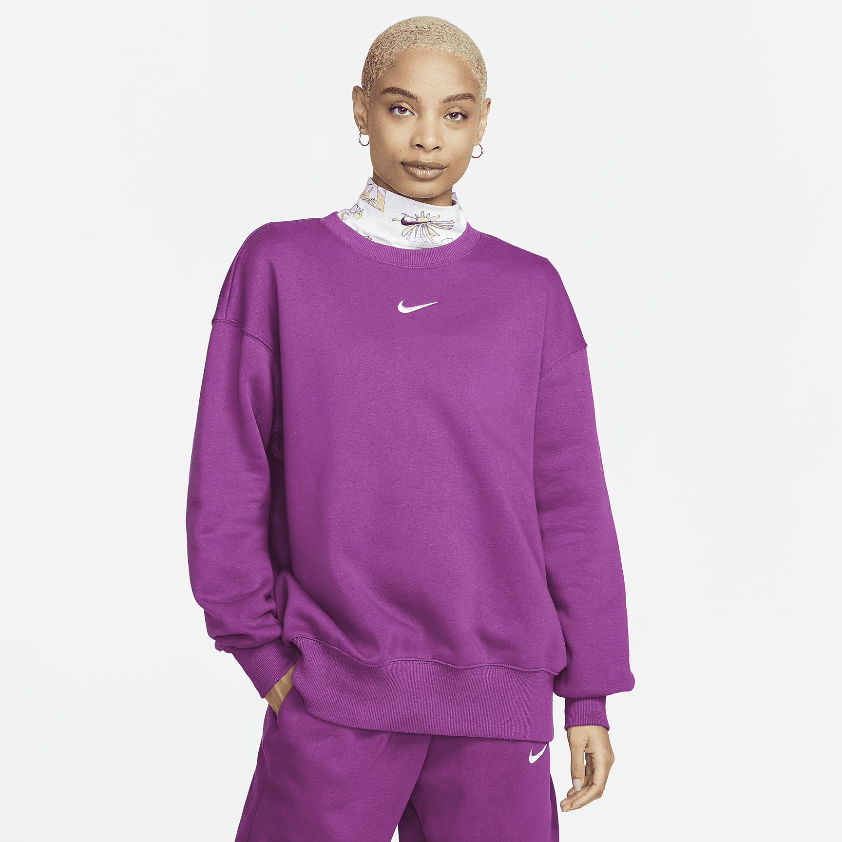 Sportswear Fleece - Women's Oversized Crew-Neck Sweatshirt