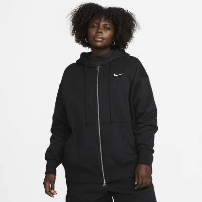 Sportswear Fleece - Women's Oversized Full-Zip Hoodie (Plus Size)