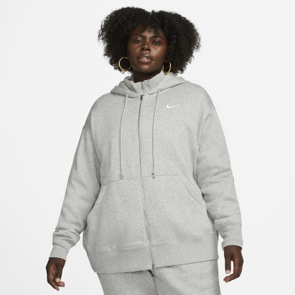 Sportswear Fleece - Women's Oversized Full-Zip Hoodie (Plus Size)