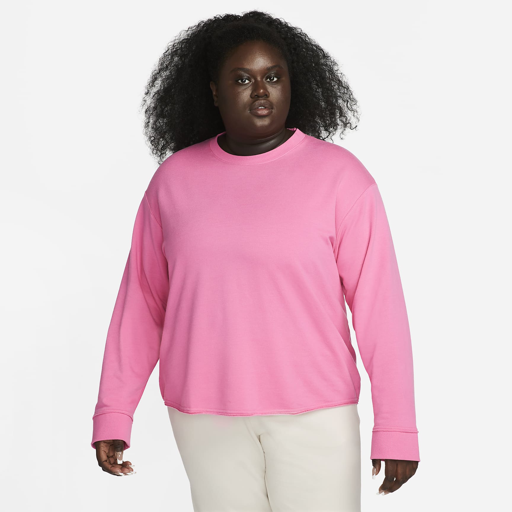 Women's Fleece Crew Top (Plus Size)