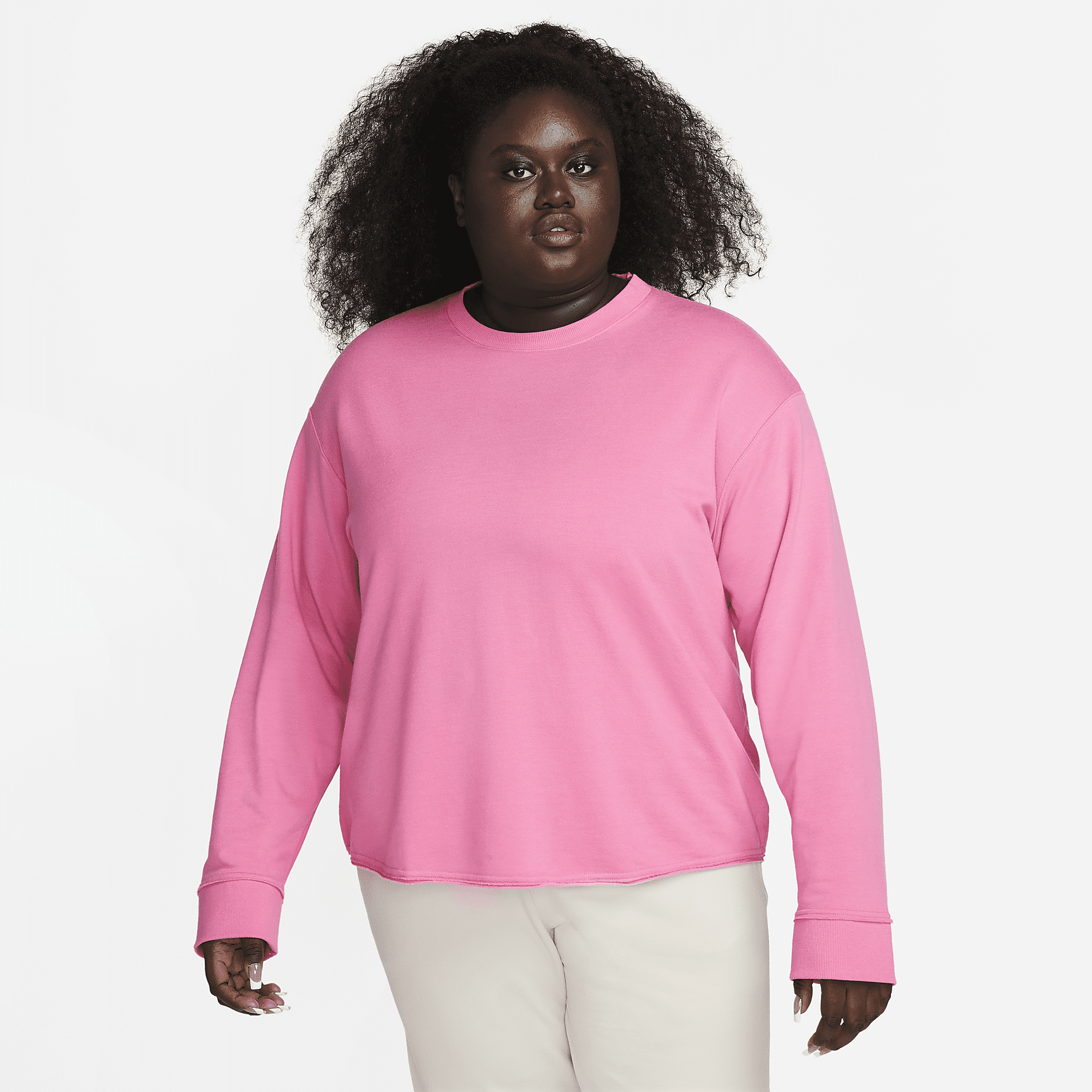Women's Fleece Crew Top (Plus Size)