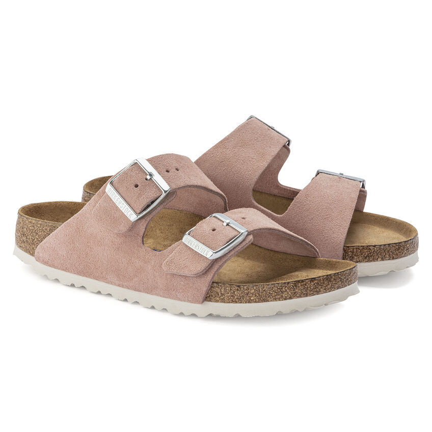 Arizona Soft Footbed Suede Leather Pink Clay