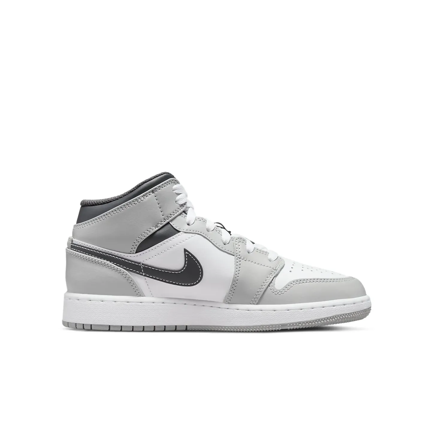 (GS) Air jtthhordan 1 Mid 'Light Smoke Grey' 554725-078