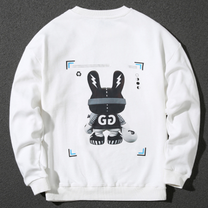 Handsome and trendy sweatshirt for men with rabbit front side print