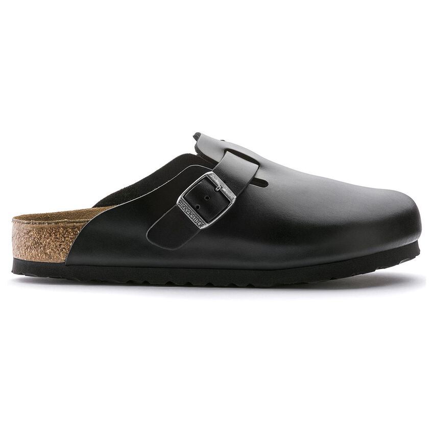 Birketthhnstock Boston Soft Footbed Smooth Leather Amalfi Black